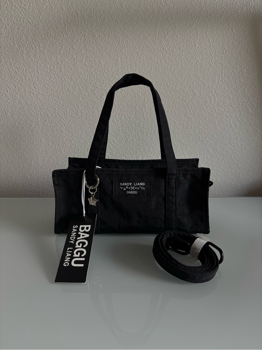 Baggu Sandy Liang Mini Market Tote Black